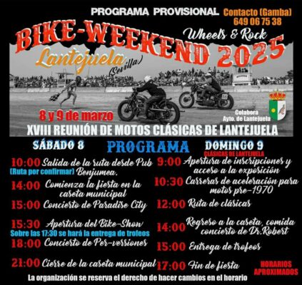 XVIII Reunión de Motos Clásicas en Lantejuela: Un Fin de Semana Inolvidable - Baex Rentals